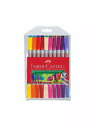 FABER-CASTELL | Doppelender Filzstift, 20er Etui | 